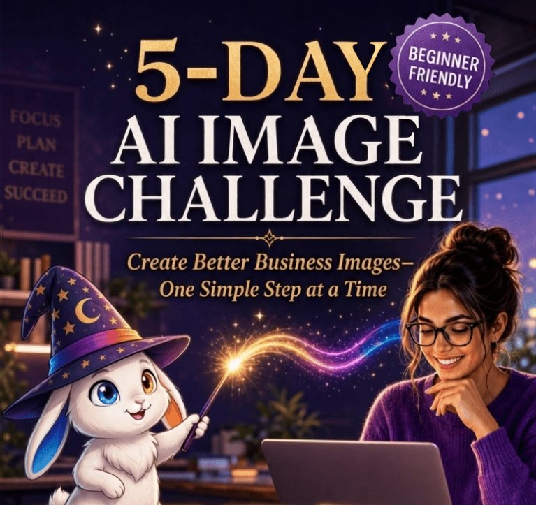 5-Day AI Image Challenge — create better business images one simple step at a time.